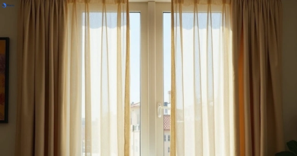 Dull dusty drapes in nundah before professional cleaning